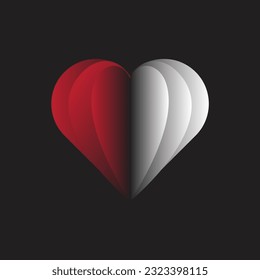 Creative Love Concept Logo Design and business card design. lighting group, team, community