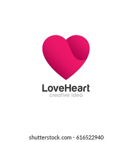 Creative Love Concept Logo Design Template