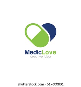 Creative Love Concept Logo Design Template