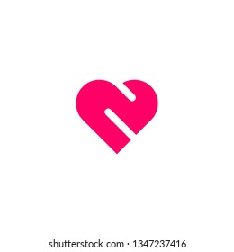 Creative Love Logo Design Template - Vector