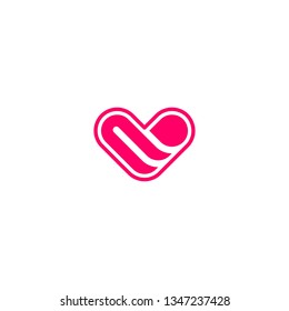 Creative Love Logo Design Template - Vector