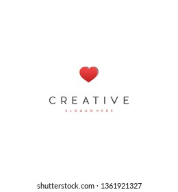 Creative Love Logo Design Template
