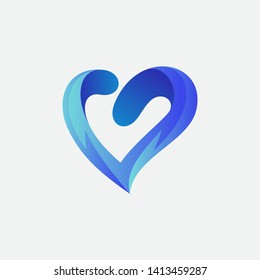 creative love logo design template
