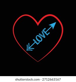 creative love t shirt design