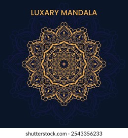 Creative and luxurious mandala design template