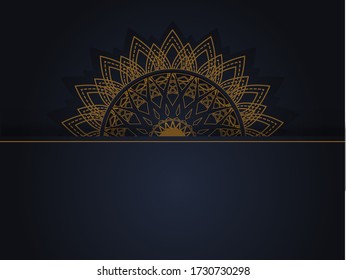 Creativo fondo arabesco mandala Premium Vector se puede usar para textil, tarjeta de saludo
