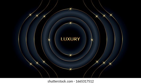Kreatives luxuriöses Hintergrunddesign mit goldenem Effekt