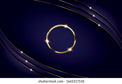 Creative luxury background design with gold effects