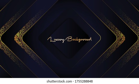 Creative luxury black dark minimal geometric with dynamic shapes abstract background wallpaper. Trendy Eps10 vector illustration.