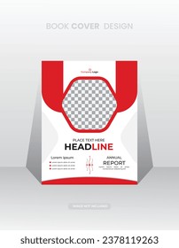 Plantilla de diseño de portada de libros creativa y de lujo.