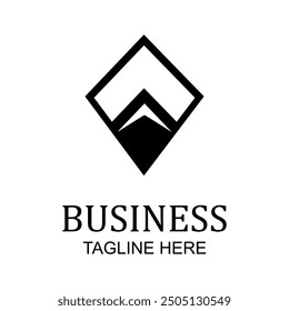 Creative luxury business logo design. Simple finance logo template. Minimalist logo idea for brand identity
