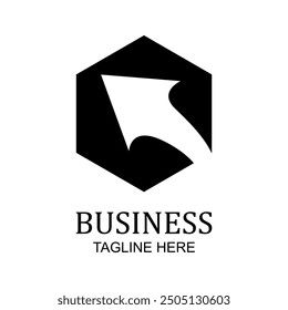 Creative luxury business logo design. Simple finance logo template. Minimalist logo idea for brand identity