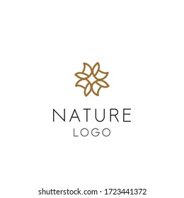 creative luxury cosmetic logo nature 