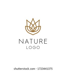 creative luxury cosmetic logo nature 