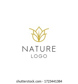 creative luxury cosmetic logo nature 