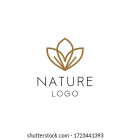 creative luxury cosmetic logo nature 