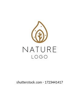 creative luxury cosmetic logo nature 