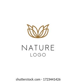 creative luxury cosmetic logo nature 