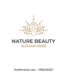creative luxury cosmetic logo nature