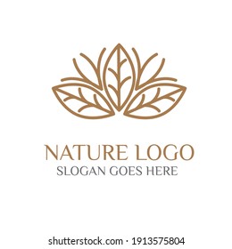 creative luxury cosmetic logo nature