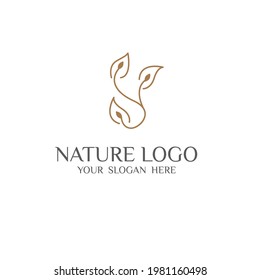 creative luxury cosmetic logo nature