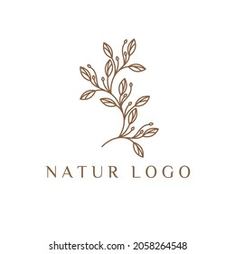 creative luxury cosmetic logo nature