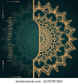 Fondo decorativo Mandala creativo de lujo