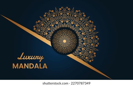 Creative luxury decorative mandala background