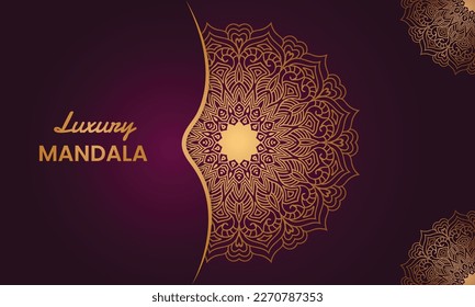 Creative luxury decorative mandala background