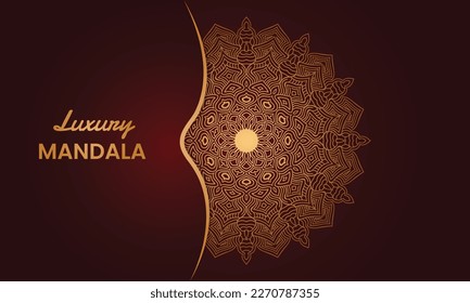 Creative luxury decorative mandala background