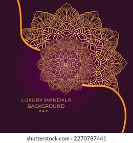 Fondo decorativo Mandala creativo de lujo