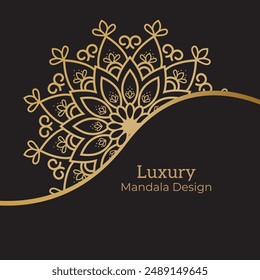 Creative luxury decorative mandala background