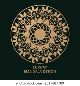Fondo de mandala decorativo de lujo creativo