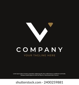 Creative luxury diamond logo design. Logo for business, jewelry, brands and companies.