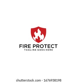 Creative luxury fire flames design logo icon vector silhouette template