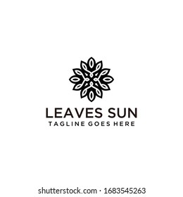 Creative luxury flower sign abstract logo design template.