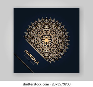 Creative Luxury Golden Mandala Art Template