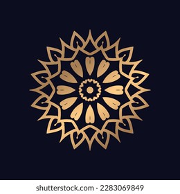 Creative luxury golden mandala background Design