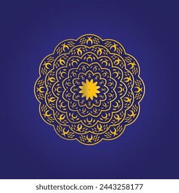Creative luxury golden mandala design template