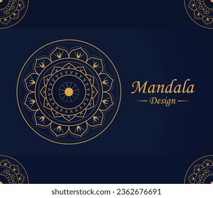 Diseño creativo de lujo y espléndido mandala, vector de diseño mandala, idea de diseño mandala,