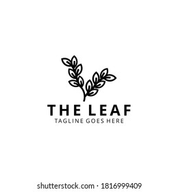 Creative Luxury green leaf nature green sign logo design logo template illustration