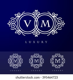 Creative Luxury Letter Logo. Simple and elegant floral design logo, Creative Elegant  luxury vector logo design