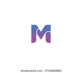 Diseño creativo del logotipo de la letra M