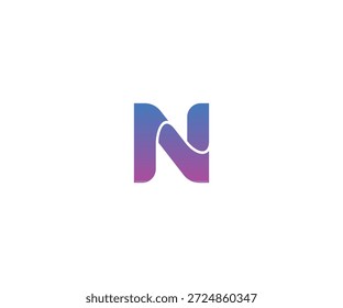 Diseño creativo del logotipo de la letra N