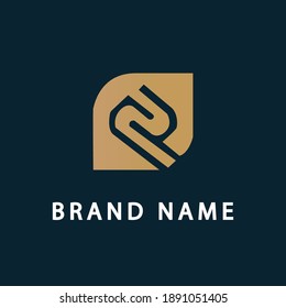 creative luxury letter R logo  vector icon symbol
