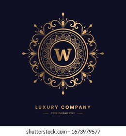 Creative luxury letter W monogram vector logo design. Emblem letter W for Boutique, Antique, Hotel, Restaurant, Cafe, Heraldic, Jewelry. Mandala and ornamental letter logo.