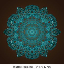 Creative Luxus Mandala Hintergrund Design Premium Vektorgrafik