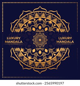 Creative luxury mandala background design, Ornamental Geometric luxury mandala pattern vector design
