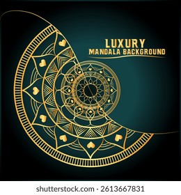 Creative luxury mandala background design vector ornamental mandala design art.Luxury pattern illustration. Luxury mandala elegant banner background