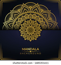 Creative luxury mandala background premium vector